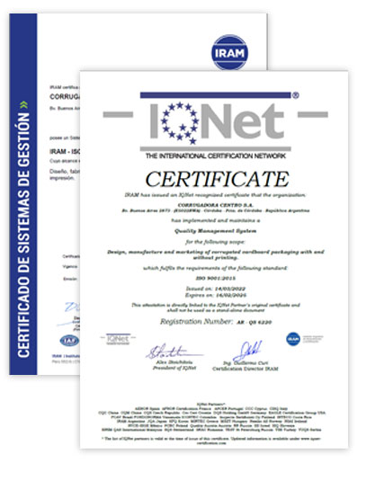 Certificados de Calidad